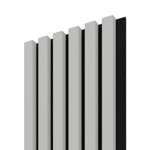 Dřevěná lamela ACOUSTIC LINE - glacier grey / černá