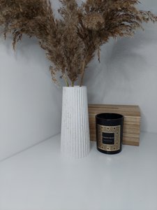 Váza KUŽEL 18,5 cm - zlatý třpyt
