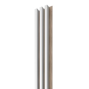 Dřevěná lamela LINEA 3 - bílá / dub